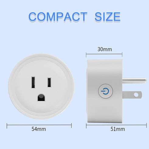 Smart Plug, Works with Alexa Only, Voice Control, Remote Control, Timer & Schedule (4 Pack)