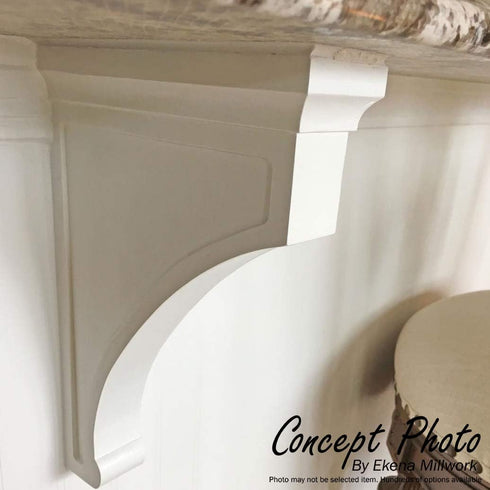 BKTW01X06X09THWA 1 3/4"W 6 1/2"D 9"H Ekena Millwork Small Thorton Wood Wood Brackets, x x , Walnut