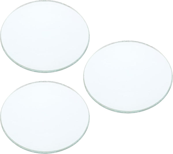 YOKIVE 3 Pcs Double Convex Lens, Clear Glass Optical Lenses for Telescope and Photography Use