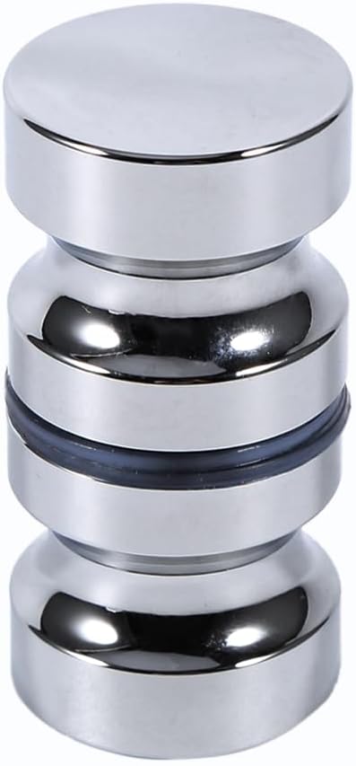 Glass Door Handle, Aluminum Alloy Drawer Knob, 1.1 Dia Single Glass Bathroom Shower Cabinet Door Handle