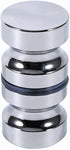 Glass Door Handle, Aluminum Alloy Drawer Knob, 1.1 Dia Single Glass Bathroom Shower Cabinet Door Handle