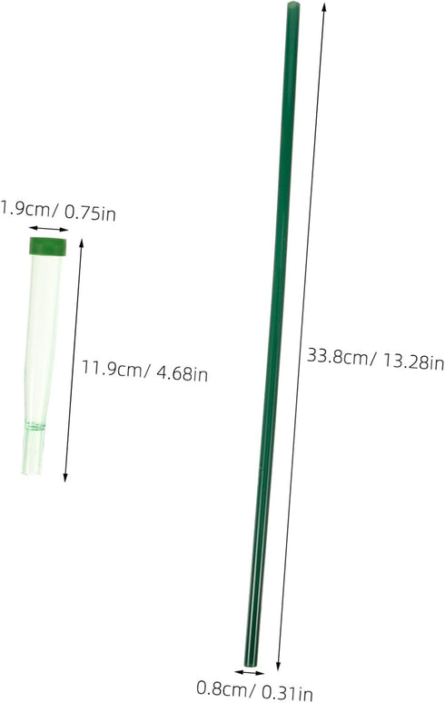 10pcs CORHAD Transparent Plastic Flower Water Tubes Floral Test Tubes for Fresh Flower Arrangements for Florists