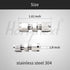1/8 Inch Stainless Steel 304 Compression Fitting for Tube, Connect Air Line Brass Pipe, Adapt Copper Brake Hose