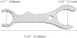 Faucet Spanner Wrench for Home Brewing, Stainless Steel Multi-function Tool, 1PCS Silver