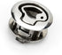 BDPQKPDV 61.5MM 1Pcs(739-2 Panel Lock Stainless Steel Flush Pull Slam Latch Furniture Handle Lock Bathroom Door Gadget