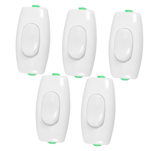MAGICLULU 5pcs Compact Inline Lamp Convenient Push Button Control for Desk Bedside