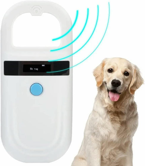 GOTOTOP Animal Chip ID Scanner Dog Microchip Reader with OLED Display Screen Supports