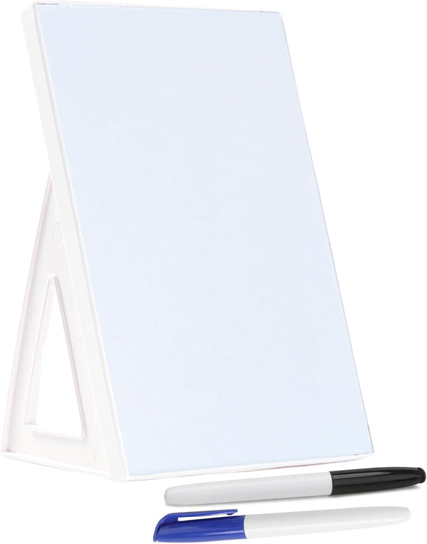 Small Whiteboard with Stand, A4 Size 11.7 x 8.3 Inches with Two Dry Erase Markers