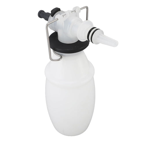 500ml Milk Sampling Bottle PP Easy Cleaning Milk Sampling Valve Bottle with Stainless Steel Clip