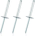 60 Pcs 3/16" x 1-1/4" Large Flange Aluminum Blind Rivets, Dome Head Pop Rivets for Installing Accessories