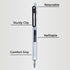 XIZE SH 0.38mm Ultra Fine Point Gel Pens, Black Ink, Smooth Writing, Quick-Drying, Non-Smudge, 6 Count