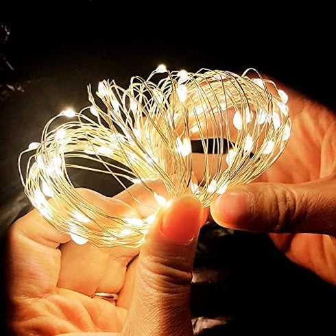 kkhouse 1M 2M 3M 5M 10M 1M 10Led) by Battery Copper Wire LED String Lights Christmas Decorations for Home New Year