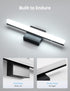 16 Inch 9W IP44 6000K Combuh LED Bathroom Light Fixtures Over Mirror, Black Vanity Light Bar for Bathroom, Modern Bath