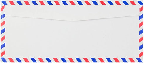 JAM PAPER #10 Airmail Envelopes - 4 1/8 x 9 1/2 - White, 50/Pack