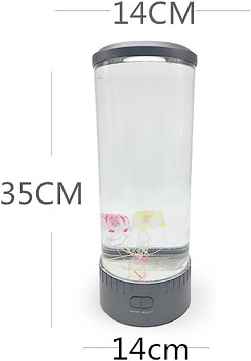 DLBJZQXC 7 Color Changing LED Jellyfish Lamp, Jelly Fish Tank Night Light for People Relaxing Lights Fake Aquarium Desk