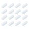 MECCANIXITY Magnetic Stirrer Mixer, Stir Bar Rod 15mm/0.59" Cylinder Shape PTFE Coating Magnet, White, 16Pcs