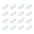 MECCANIXITY Magnetic Stirrer Mixer, Stir Bar Rod 15mm/0.59" Cylinder Shape PTFE Coating Magnet, White, 16Pcs