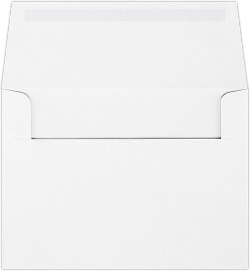 LUXPaper A4 Invitation Envelopes, 4 1/4" x 6 1/4", Bright White, 24lb Text, 250 Qty
