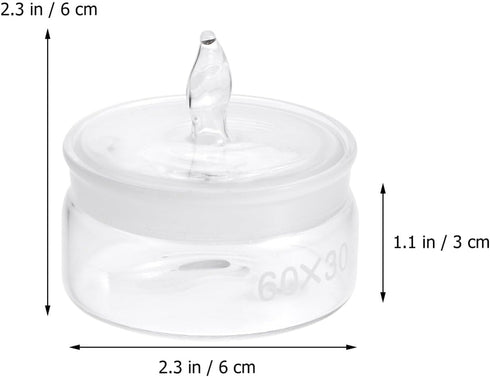 Hemobllo 1pc Glass Weighing Bottle Specific Gravity Laboratory Equipment Sealing Bottle