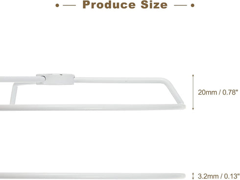 7 Inch 2 Set PATIKIL Lamp Shade Ring, Metal Lamp Shade Frame Wire Lampshade Frame DIY Drum Strong Ring Lampshade Holder