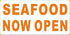 Alice Graphics 22" 44" X SEAFOOD NOW OPEN Vinyl Banner Sign, Existing Text Change Available (Optional)