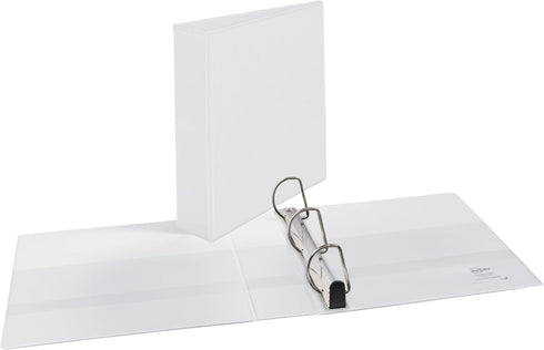 Avery Heavy-Duty View 3 Ring Binder, 2" One Touch Slant Rings, Holds 8.5" x 11" Paper, 1 White Binder (05504)