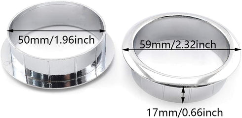 2 Inch (50mm) Zinc Alloy Desk Grommets, SDTC Tech 2 Pcs Wire Cable Metal Hole Cover Grommet Organizer for Managing and Protecting Cord