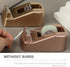 Tape Cutter Office Tape Dispenser, Compact Portable Holder for Reusable Sticker Supply