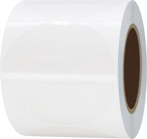 Hybsk 300pcs Clear Round Labels, 2 Inch Circle Seal Stickers for Envelope Sealing