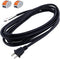 Replacement Power Cord 14 AWG 12FT Heavy Duty 2 Prong Plug Pigtail 14 Gauge SJT 115V AC Cable, 120V 15A