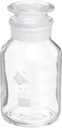 PATIKIL 500mL Reagent Media Bottle, 1Pcs Round Graduated Glass Storage Bottle with Clear Cap for Home, Chemistry Lab,