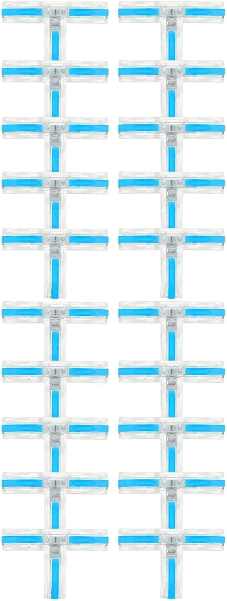 Scicalife 20pcs Butt Splice T-Type Butt Connector Crimp Connectors, Insulated Electrical Waterproof Terminals
