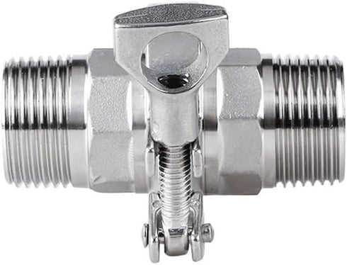 DUOYING 304 Set Applications,1pcs(MIP DN25 clamp50.5) Stainless Steel Tri Clamp Cover Thread Ferrule Adapter -for Beer