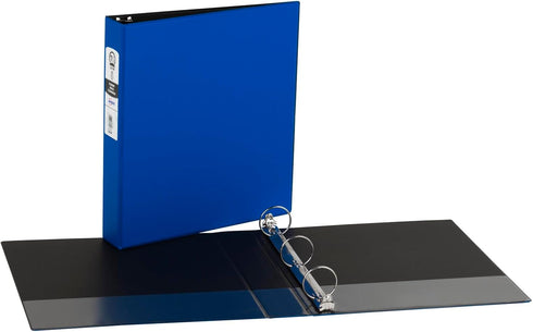 Avery Economy 3 Ring Binder, 1.5" Round Rings, Color (Black, Pacific Blue) Will Vary, 1 Binder (11778)
