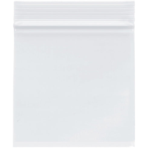 Plymor 4" x 4" Heavy Duty Zipper Reclosable Plastic Bags, 4 Mil (Pack of 100)