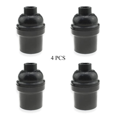 HAHIYO E26 Lamp Socket, Screw in Mount Light Socket Bulb Holder Fixture, Easy Wire Tighten Down, 4pieces