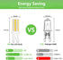 Dimmable G9 LED Light Bulbs 120V, 35W T4 Halogen Equivalent, Warm White 2700K for Chandeliers, 6-Pack