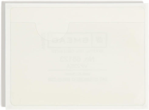Smead Self-Adhesive Poly Pocket, Document Size, Clear Adhesive Pockets, 100 per Box