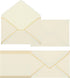 PATIKIL 200 Pack Christmas Envelopes with Gold Border, 5 x 7 V Flap Envelopes for A7 Cards, Invitations, Photos