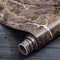Brown Marble Contact Paper for Countertops, Waterproof Peel and Stick Wallpaper 15.7"x80" for Cabinets and Desks