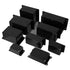 Junction Box IP65 Waterproof Dustproof ABS Plastic Electric Project Enclosure with Fixed Ear, Black, 6.2x3.5x2.5 inch