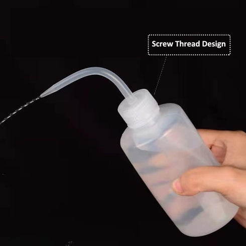 250ML 2PC Plastic Squeeze Bottle for Safety Rinse, Wash Bottle, Watering Can, Tattoo Supplies