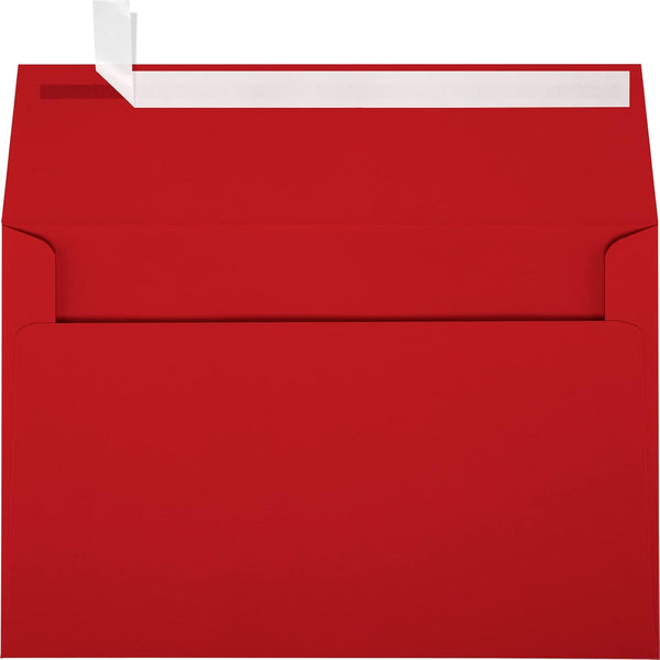 LUXPaper A9 Invitation Envelopes | Holiday Red | 5 3/4" x 8 3/4" | 60lb. Text | 50 Qty