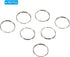 400 Pack 12mm/0.5" PATIKIL Mini Split Rings, OD Split Circular Ring Stainless Steel Clip Ring for Fastening Chandelier