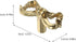 RUNROTOO 40x20x25mm Brass Bow Drawer Pull Handle Hollow Vintage Cabinet Knob for Dresser Wardrobe Shoe Cabinet