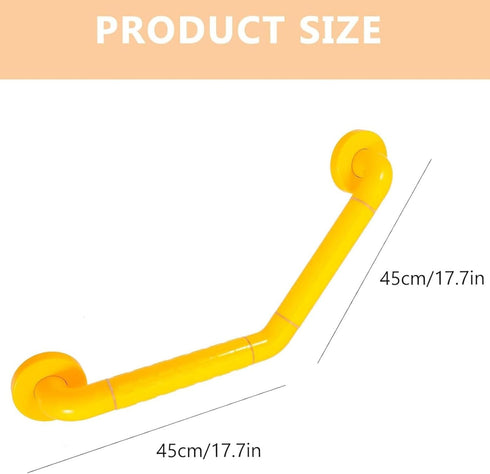 PAUANI Bathroom Safety Grab Bar - Metal Stair Railing, Stainless Steel Non-Slip Thickened Handrail with Hole Pins