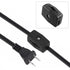 2PCS Inline Rotary Cord Switch Replacement - Gear Rotary Switch Direct Plug-in Light Wire Switch for 18/2 SPT-2 Lamp