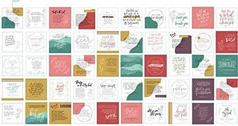 Generic Bible Verse Sticky Notes for Anxiety, Encouragement, Positive Thoughts, 50 Different Sheets Per Pad - Pack of 1