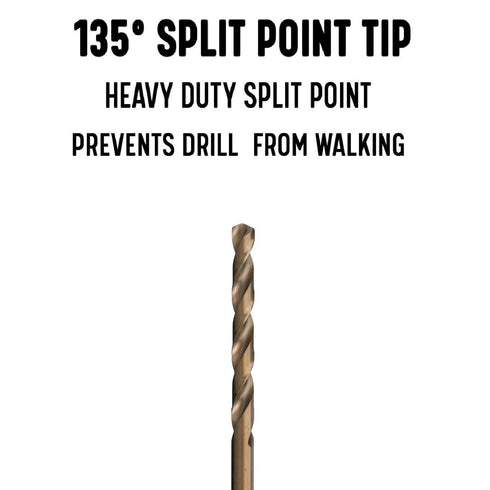 Drill America - GLBCOX63/32 3/32" x 6" Cobalt Aircraft Extension Drill Bit, GLBCO Series