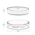 stonylab 10pk Glass Petri Dishes, 75x15 mm Autoclavable Borosilicate Glass Cell Culture Dishes with Clear Lid